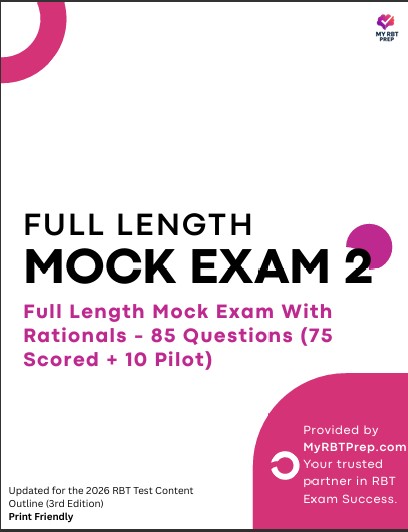 RBT Exam Super Full Practice Bundle – 600+ Real Exam Style Practice Questions with Detailed Rationales (Task List 3.0) + Full Length Mock Exams, Workbook + More - Image 22