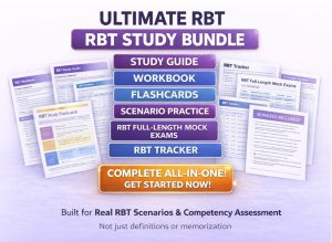 Premium RBT Exam Study Guide – Full Length Mock Exams+Workbook+Flashcards & More (All In One Exam Bundle) Limited Time Offer 76% Off