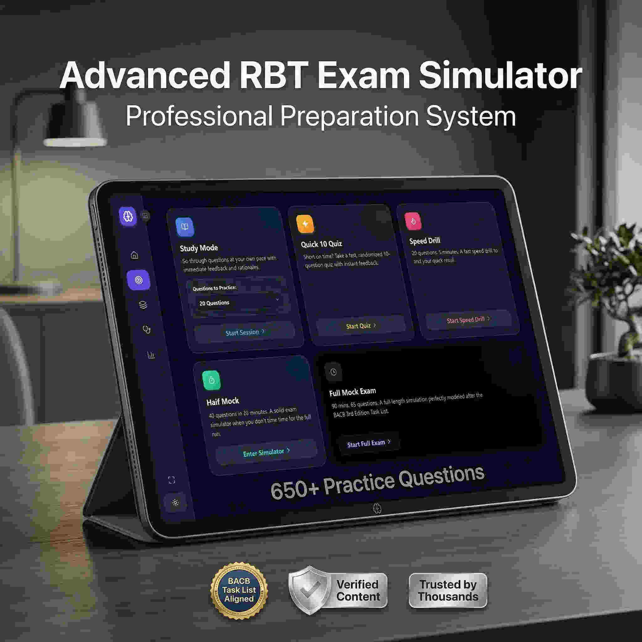 RBT Exam Super Full Practice Bundle Digital + Printable– 600+ Real Exam Style Practice Questions with Detailed Rationales (Task List 3.0) + Full Length Mock Exams, Workbook + (New) Exam Simulator Practice App Access & More - Image 4