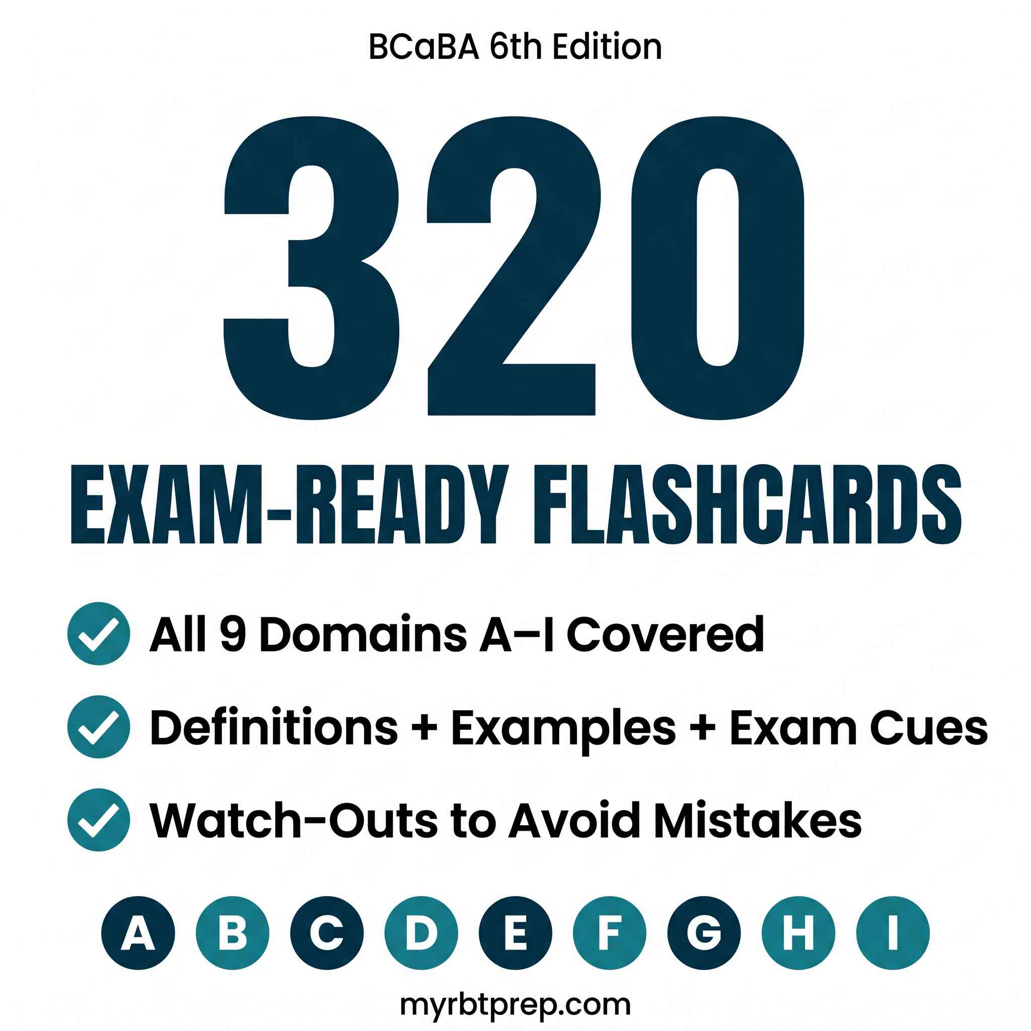 BCaBA Exam Flashcards 6th Edition | 320+ Printable & Digital Study Cards with Examples, Exam Cues + Watch-Outs | All BCaBA Domains A–I | Active Recall Study System for Real Exam Preparation - Image 16