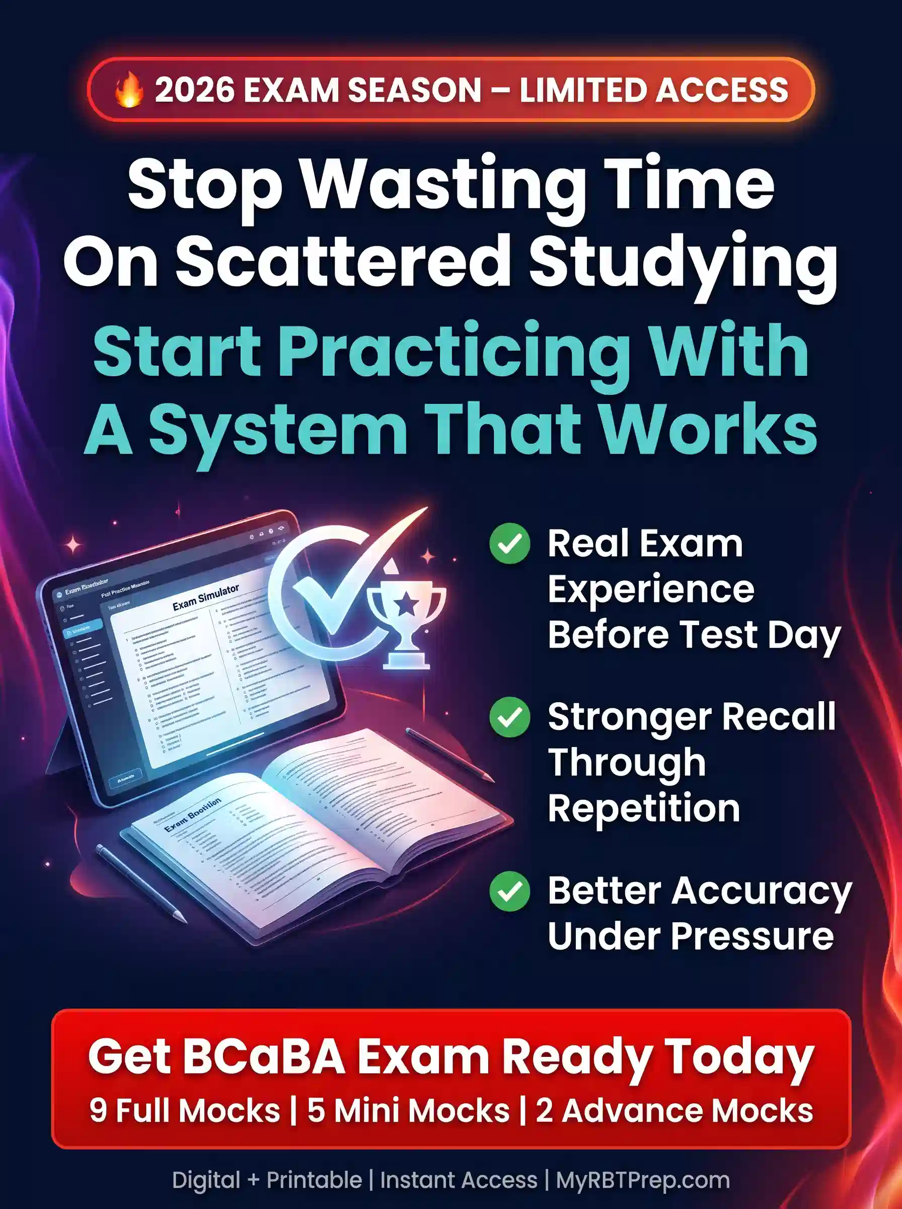 BCaBA Mock Exams Super Practice Bundle (2026 Edition) – 9x Full Length Mock Exams, 5x Additional Mock Mini Exams 2x Advance Mocks (Exam Ready Practice Bundle) - Image 3