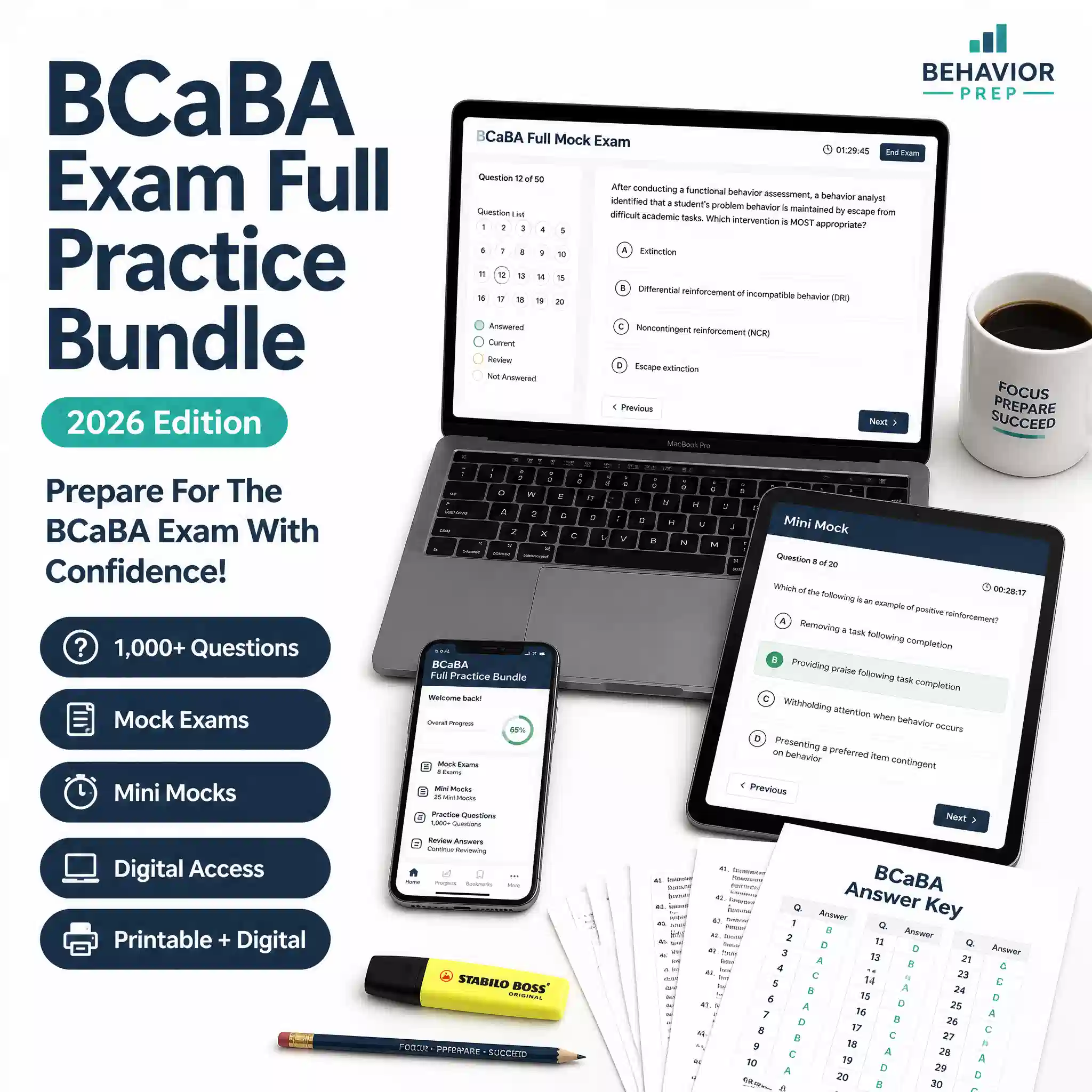 BCaBA Mock Exams Super Practice Bundle (2026 Edition) – 9x Full Length Mock Exams, 5x Additional Mock Mini Exams 2x Advance Mocks (Exam Ready Practice Bundle) - Image 32