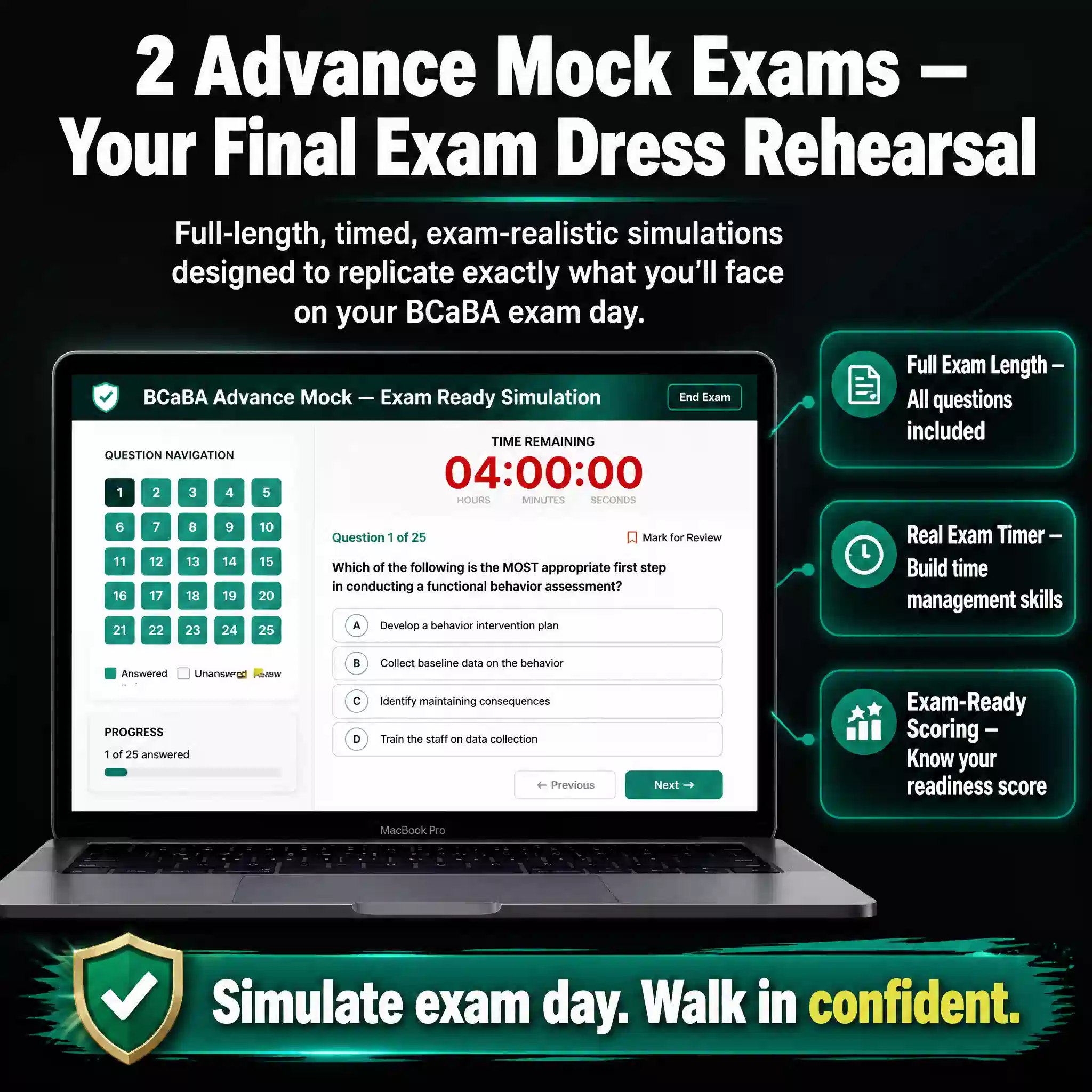 BCaBA Mock Exams Super Practice Bundle (2026 Edition) – 9x Full Length Mock Exams, 5x Additional Mock Mini Exams 2x Advance Mocks (Exam Ready Practice Bundle) - Image 51